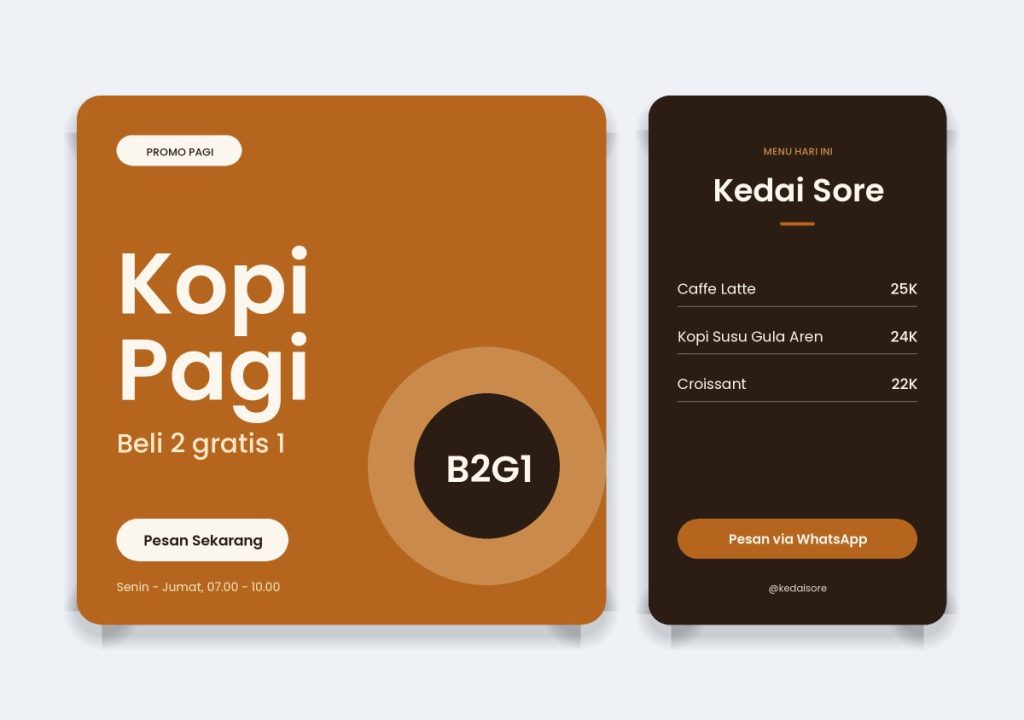 Template Canva Menu Kafe Minimalis - preview 2